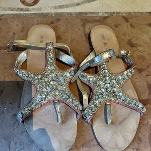 Miu Miu starfish crystal sandals